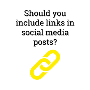 should you include links in social media posts