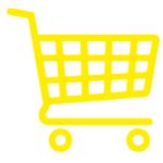 yellow shopping trolley